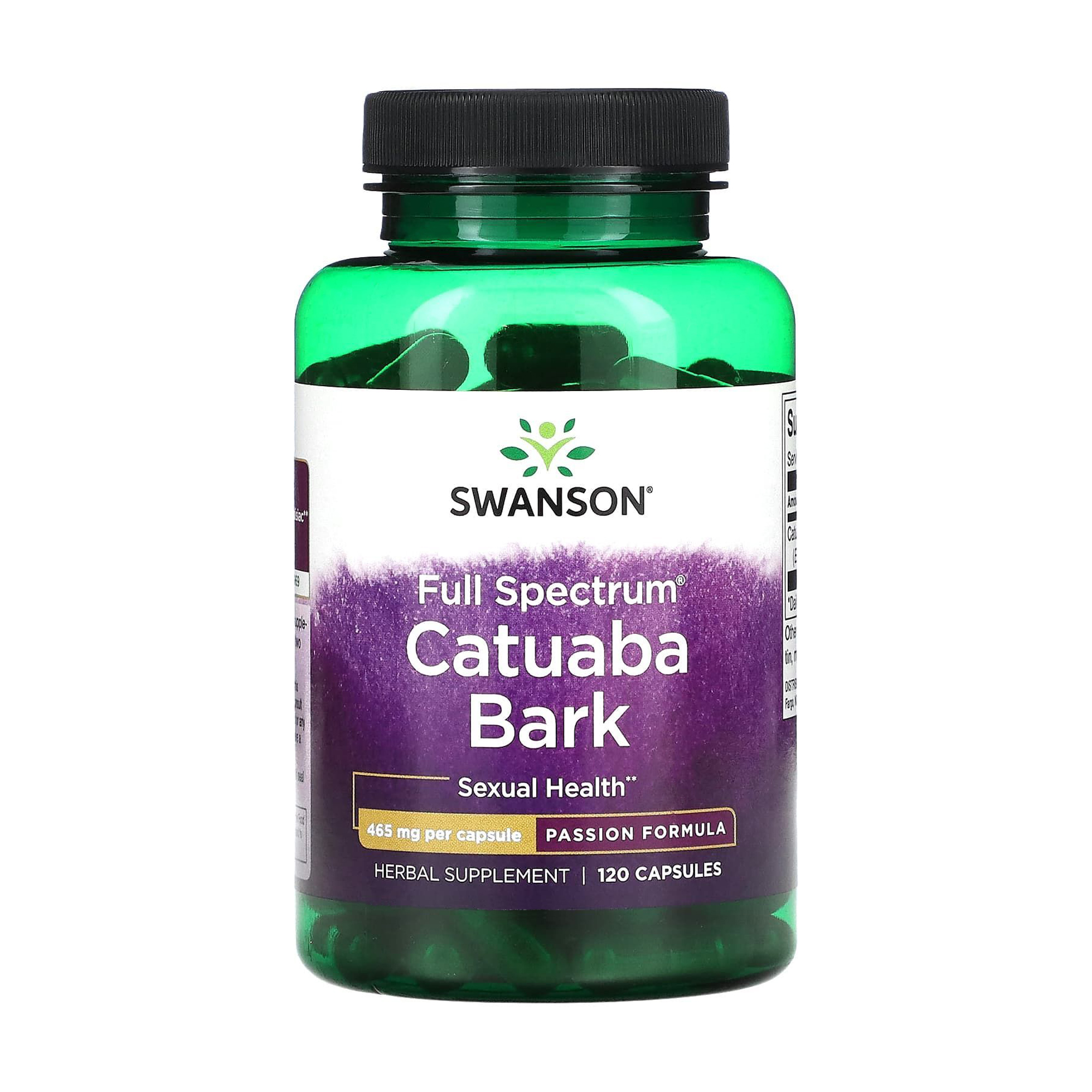 Кора катуаба Swanson Full Spectrum Catuaba Bark 465 мг, 120 капсул